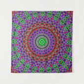 Stammes- Steppdecken-Mandala Wandteppich (Vorderseite)