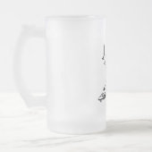 Stammes- Stör - Bier-Tasse Mattglas Bierglas (Links)