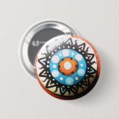 Stammes- Sun handgemacht Button (Vorne & Hinten)