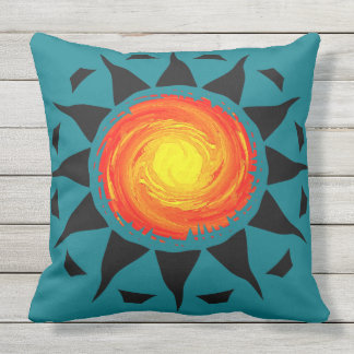 Stammes- Sun Kissen Für Draußen