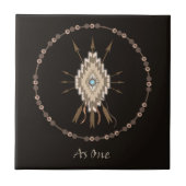 Stammes- Symbol-Freundschafts-Motiv-Kunst-Fliese Fliese (Vorderseite)