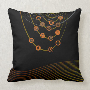 Stammes- Symbole Wurfs-Kissen 20" x 20" Kissen