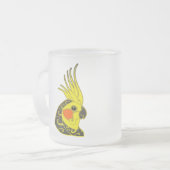 Stammes- Tätowierung des Cockatielpapageien Mattglastasse (Vorderseite Links)