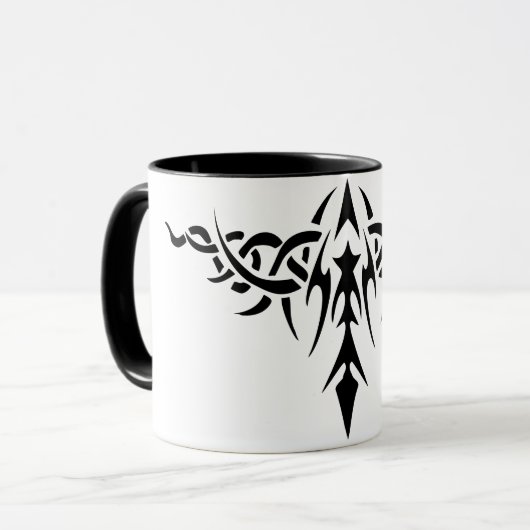 Stammes- Tätowierungs-Entwurf TASSE (Vorderseite Links)