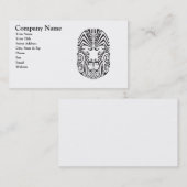 Stammes- Tätowierungs-Gesichts-Visitenkarte Visitenkarte (Vorne/Hinten)