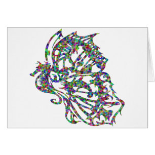 Stammes- Tätowierungs-Schmetterlings-Seepferd