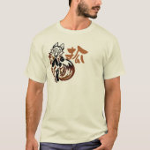 Stammes- Tätowierungs-T - Shirt Fox (Vorderseite)