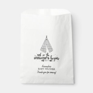 Stammes- Teepee-Babyparty-Bevorzugungs-Taschen Geschenktütchen