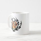 Stammes- Tiger-Tätowierung Kaffeetasse (Vorderseite Links)