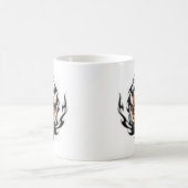 Stammes- Tiger-Tätowierung Kaffeetasse (Mittel)