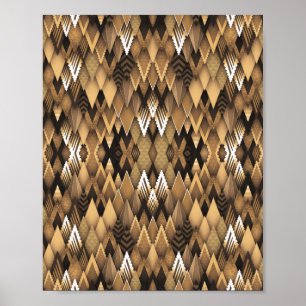 STAMMES-TRIBAL DREIECKIGES MUSTER  POSTER