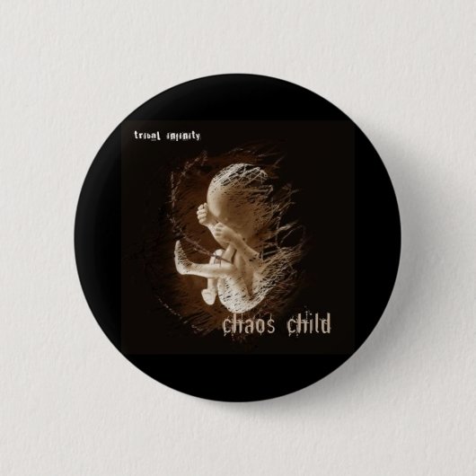 Stammes- Unendlichkeits-Chaos-Kinderknopf Button (Vorderseite)