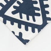 Stammes Vintag ethnisch nahtlos  Fleecedecke (Ecke)