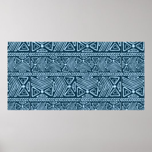 Stammes Vintag ethnisch nahtlos Poster (Vorne)