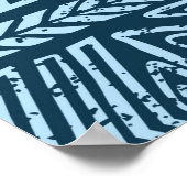 Stammes Vintag ethnisch nahtlos Poster (Ecke)