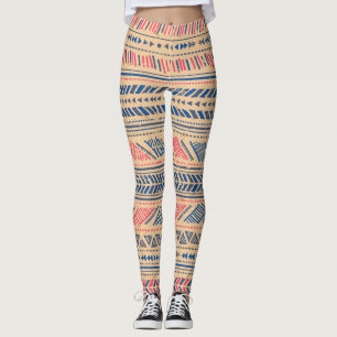 Stammes Vintag ethnisch: nahtloses Muster. Leggings