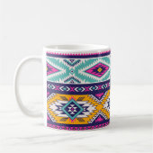 Stammes Vintag Navajo: Retromuster Kaffeetasse (Links)