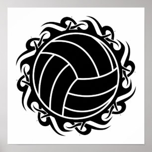 Stammes- Volleyball Poster