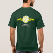 Stammes- Volleyball-T-Shirt: Gelb T-Shirt (Rückseite)