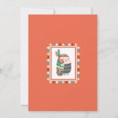 Stammes- WaldBabyparty Boho Waldtiere Einladung (Rückseite)