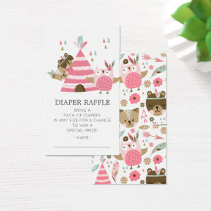 Stammes- Waldwilde Babyparty-Windel-Karte