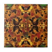 Stammes Western Urobran-grünes Muster Fliese (Vorderseite)