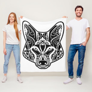 Stammes WOLF Fleecedecke