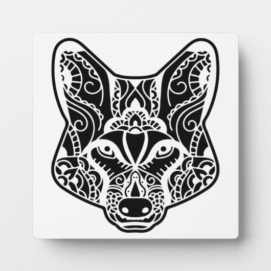 Stammes-WOLF Fotoplatte (Vorderseite)