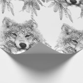 Stammes- Wolf-Geist Geschenkpapier (Ecke)
