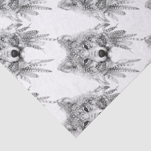 Stammes- Wolf-Geist Seidenpapier (Ausschnitt)