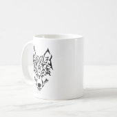 Stammes- Wolf Kaffeetasse (Vorderseite Links)