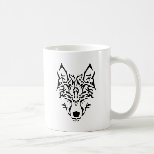 Stammes- Wolf Kaffeetasse (Rechts)