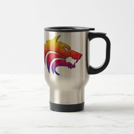 Stammes- Wolfreise-Tasse Reisebecher (Rechts)