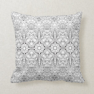 Stammes- Zendoodle Entwurf Kissen