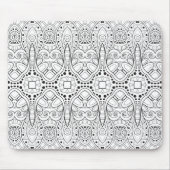 Stammes- Zendoodle Entwurf Mousepad (Vorne)