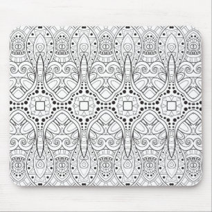 Stammes- Zendoodle Entwurf Mousepad