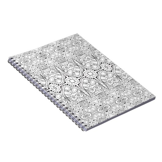 Stammes- Zendoodle Entwurf Notizblock (Rechte Seite)