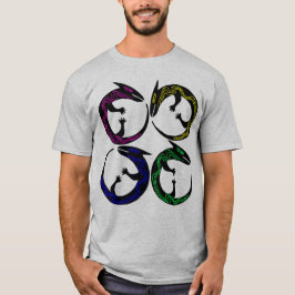 Stammesaborigin Tattoo Ethnographische Pagan Lizar T-Shirt