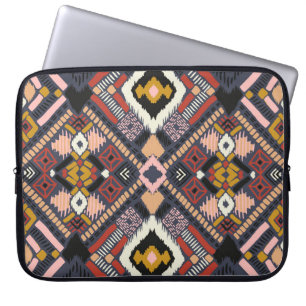 Stammesafrikanisches Chevron-Aztek-Muster Laptopschutzhülle