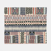Stammesafrikanisches Chevron-Muster Fleecedecke (Vorderseite (Horizontal))