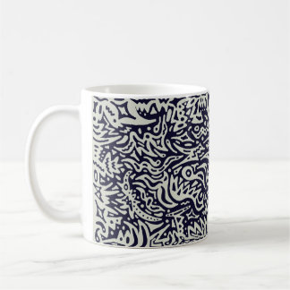 Stammesähnliche Doodle-Tasse Kaffeetasse