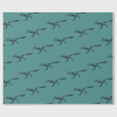 Stammesbahnläufer-Silhouette Geschenkpapier (Flach)