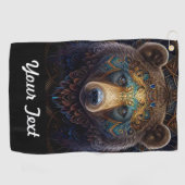 Stammesbär Golfhandtuch (Horizontal)