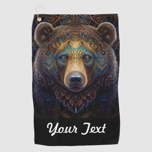 Stammesbär Golfhandtuch (Vorderseite)