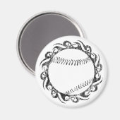 Stammesbaseball Magnet (Vorderseite/Rückseite)