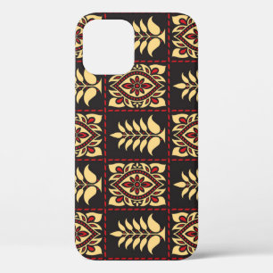 Stammesblume: Eleganz im Vintage-Muster Case-Mate iPhone Hülle