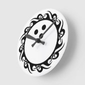 StammesBOWLING Runde Wanduhr (Winkel)