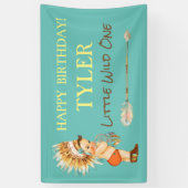 Stammesboy Headdress Native American Arrow Banner (Vertikal)