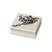 Stammesbullen-Briefmarke Gummistempel (Stempel)