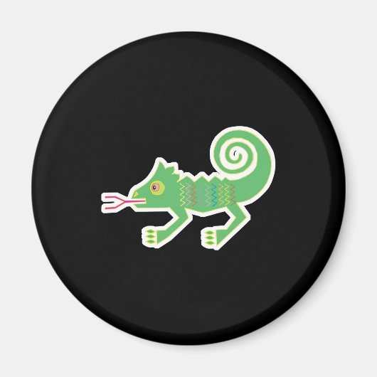 Stammesdesign einer Eidechse Magnet (Vorne)